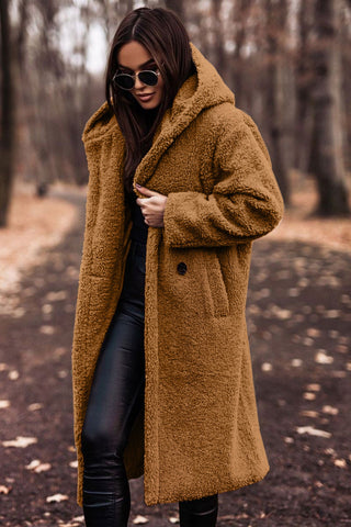 Plush hooded teddy coat for women | Ka-mostore