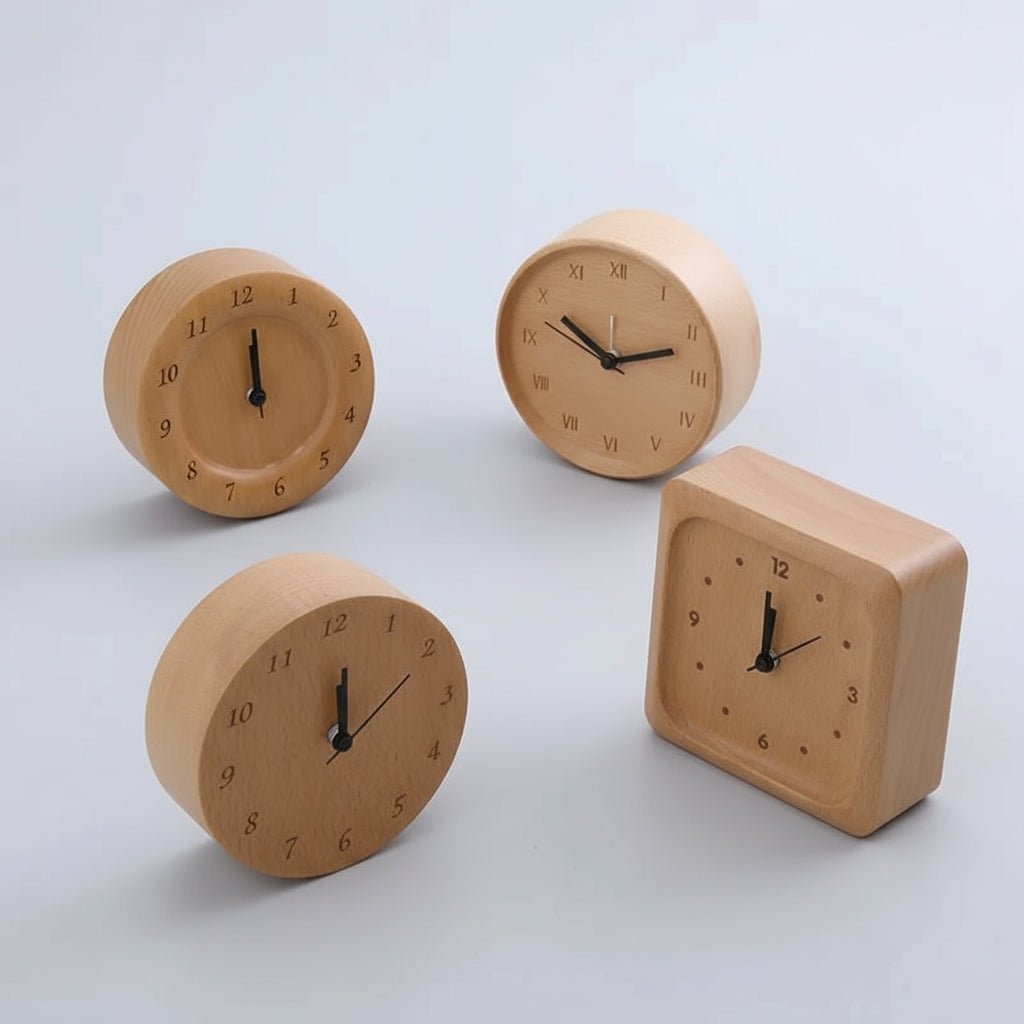 WOODMORN: Beech wood alarm clock for sophisticated home decor | Ka-mostore