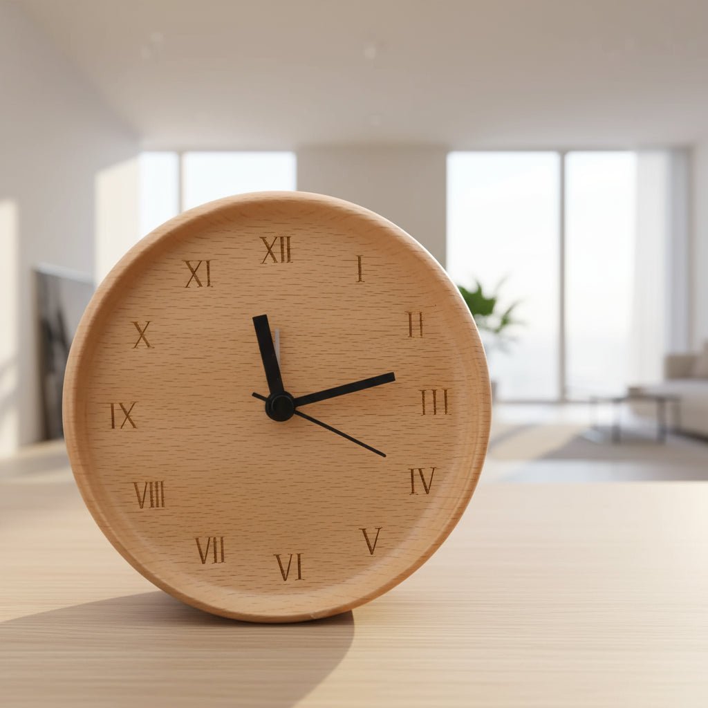 WOODMORN: Beech wood alarm clock for sophisticated home decor | Ka-mostore