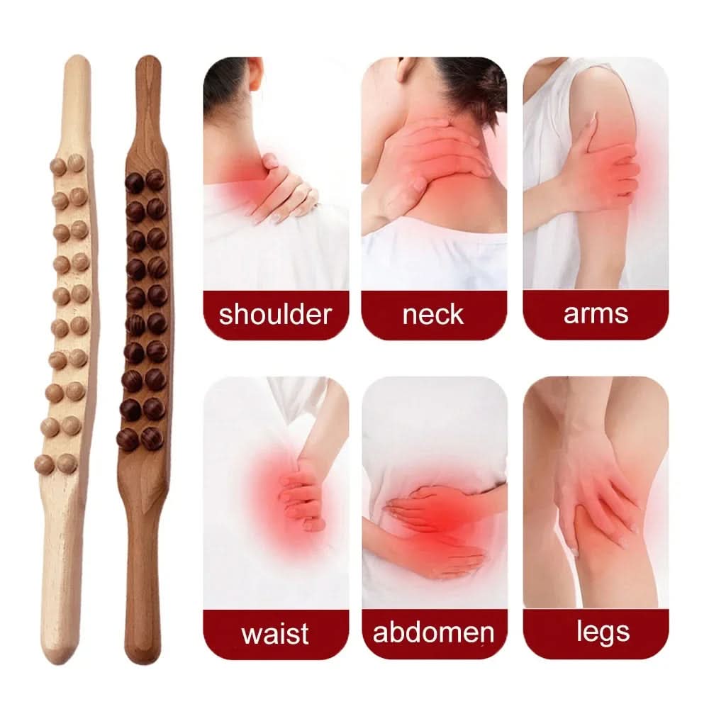 WOOLEASE – Natural Wood Gua Sha Massage Stick | Ka-mostore