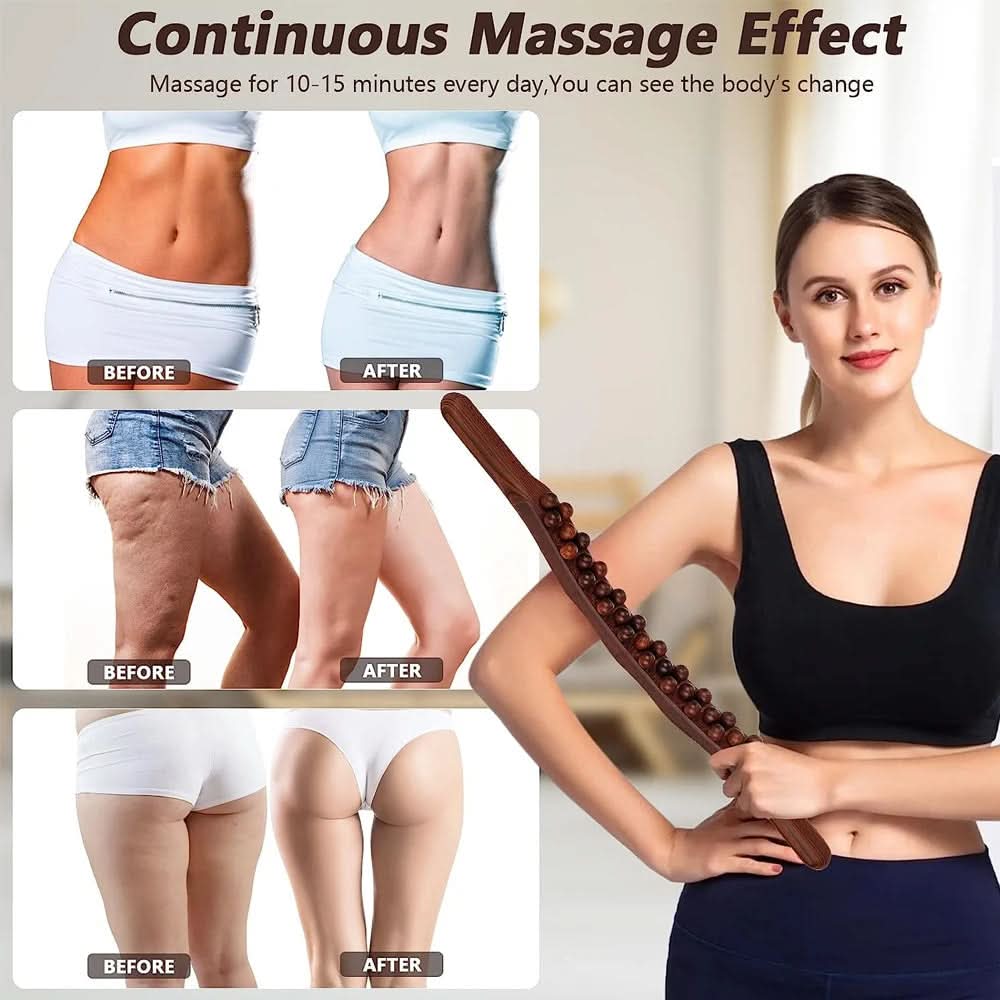 WOOLEASE – Natural Wood Gua Sha Massage Stick | Ka-mostore