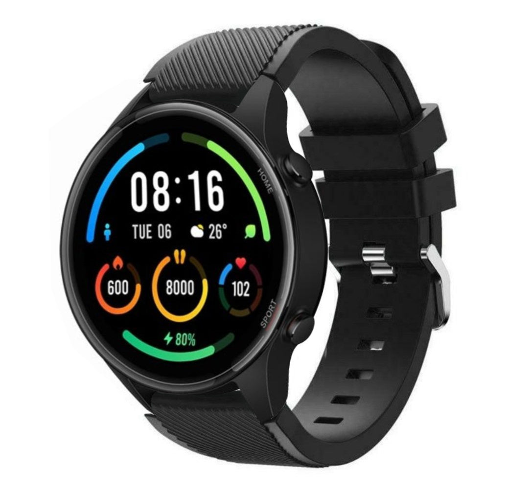 Černý náhradní silikonový řemínek se standardní přezkou pro Xiaomi Mi Watch