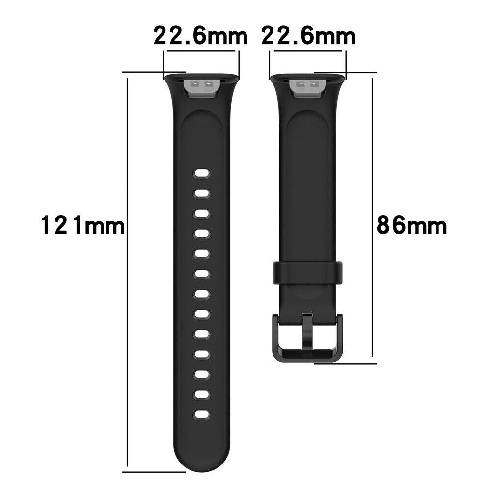 Xiaomi Smart Band 7 Pro用シリコン交換ストラップ — ブラック