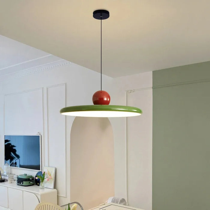 Lyrene Pendant Light In Cream Glass Finish With Nordic LED For Modern Living Rooms And Home Offices