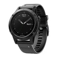 Black Silicone Replacement Strap — Garmin Fenix 5 (Plus) / 6 (Pro)