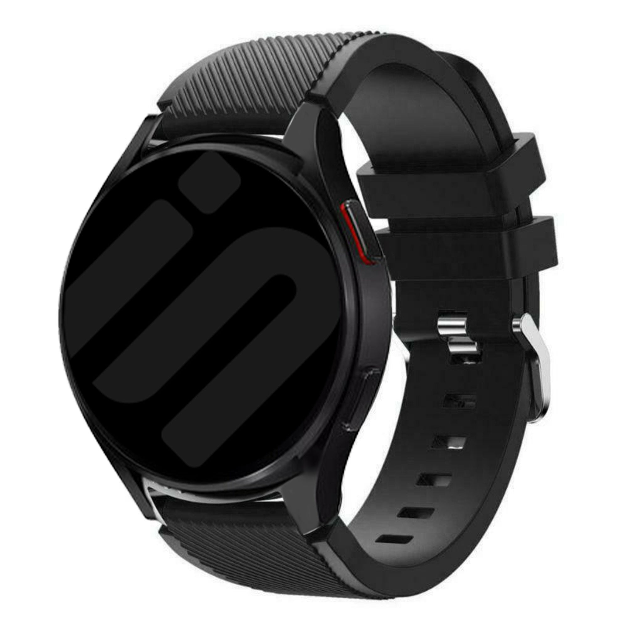 Cinturino di ricambio in silicone nero per Samsung Galaxy Watch 6 Classic da 47 mm